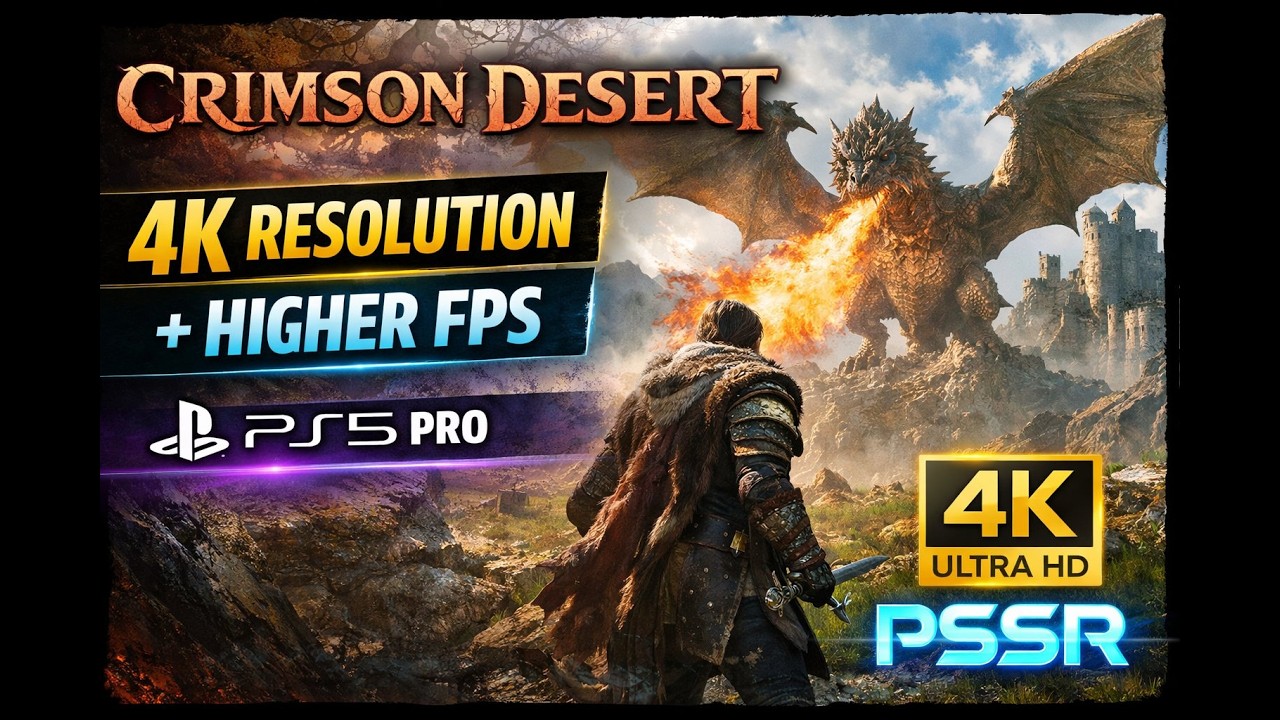 Crimson Desert Will Hit 4K at Higher Framerates on PS5 Pro Using Upgraded PSSR