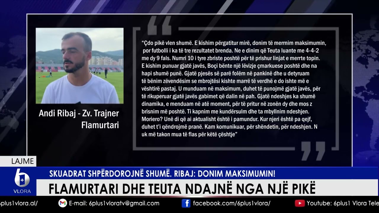 Flamurtari dhe Teuta ndajnë nga një pikë. Skuadrat shpërdorojnë shumë. Ribaj: Donim maksimumin