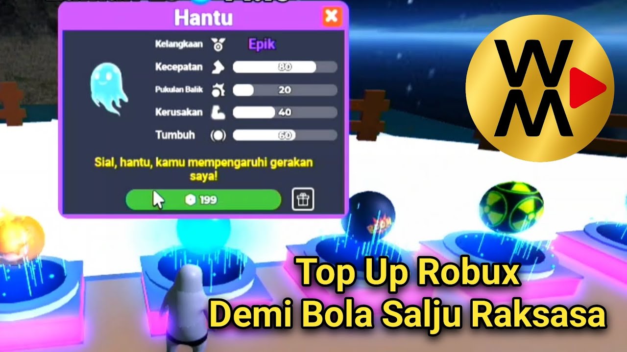 Top Up Robux Demi Bola Salju Over Power