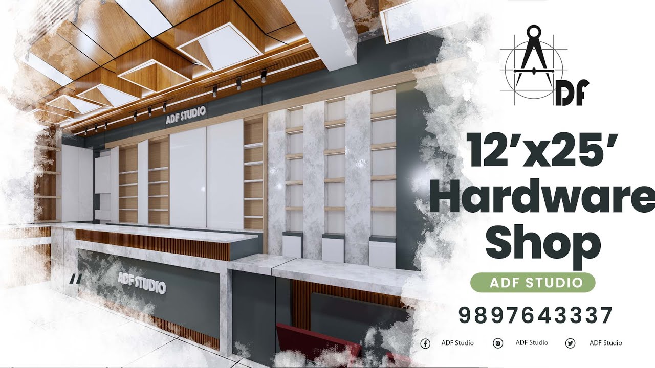 Latest Hardware Shop Interior Design | Best Hardware Showroom |Kapoor Hardware | ADF Studio