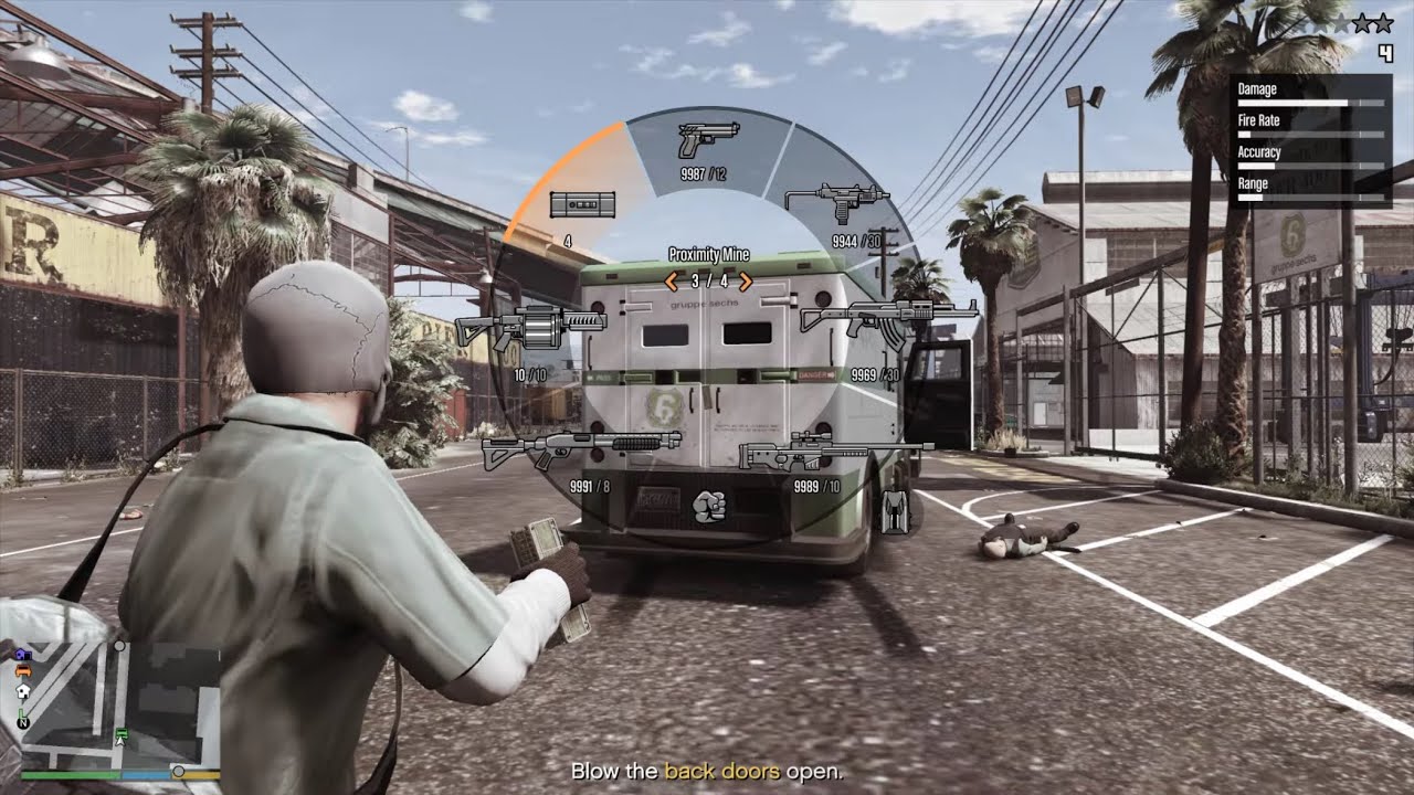 GTA 5 - Trevor Solo Armored Truck Robbery + Ten Star Escape