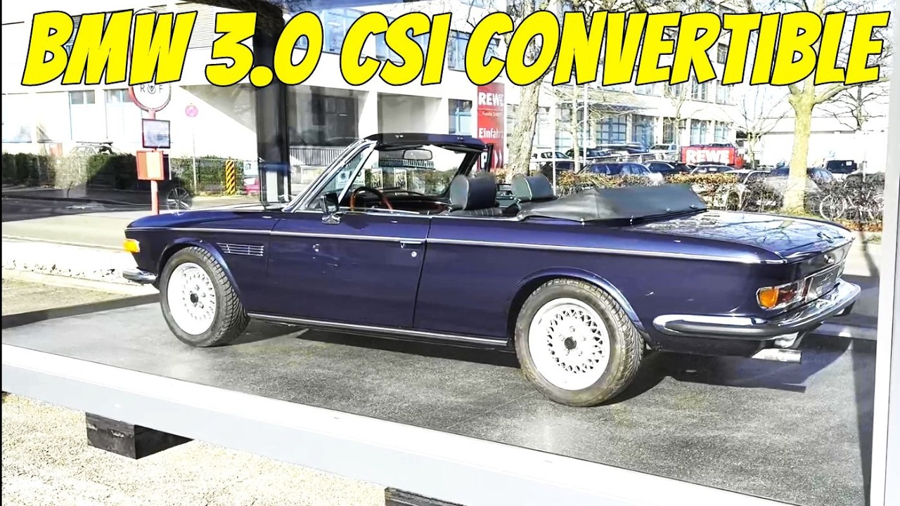 BMW E9 3 0 CSi Convertible - short walk around - never built by BMW - very rare