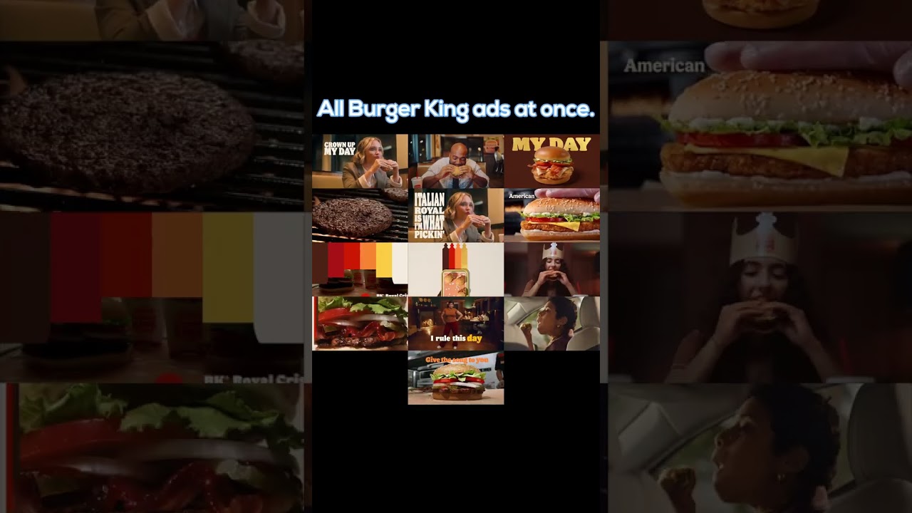 All Burger King Ads at Once #shorts