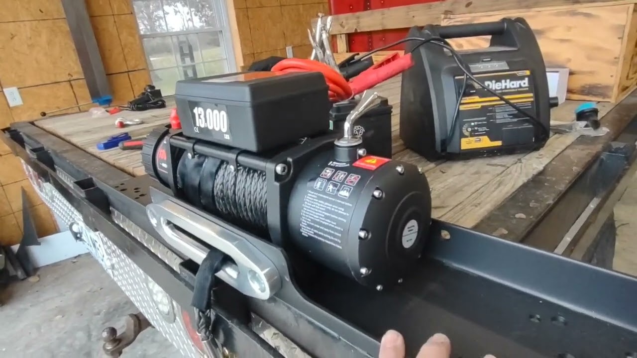 Installing a Vevor winch on a trailer