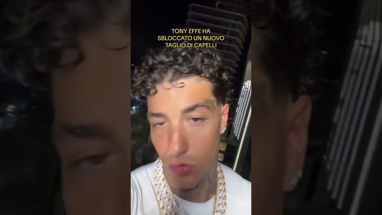 Tony Effe ha sbloccato un nuovo taglio di capelli #trapitaliana #tonyeffe #capelli #taglio #funny