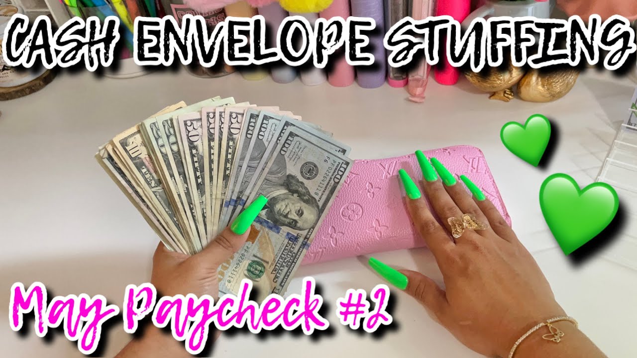 CASH STUFFING MAY PAYCHECK #2 | 2023 | #cashenvelopesystem  #cashstuffing