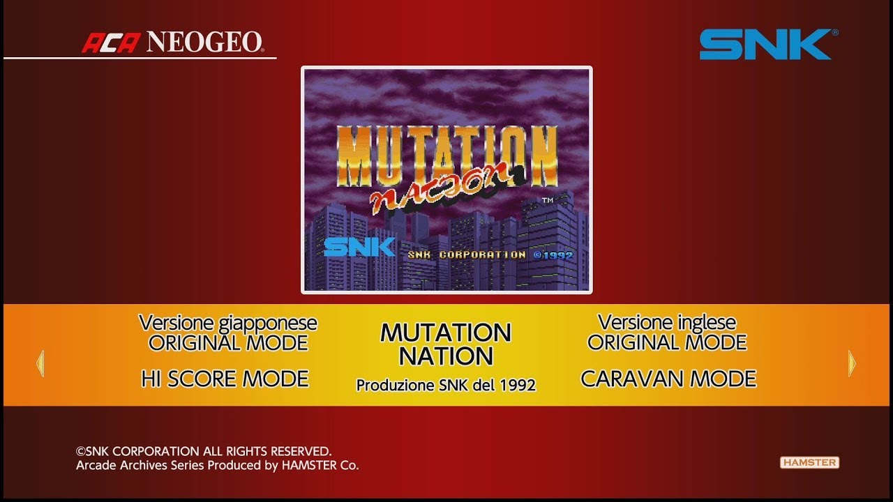 ACA NEOGEO MUTATION NATION (Switch) First Look on Nintendo Switch - Gameplay