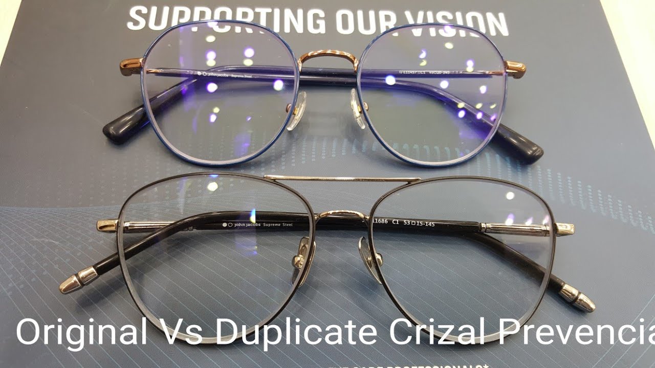 Original Vs Duplicate Crizal Prevencia . How to identify Original Crizal Prevencia ??
