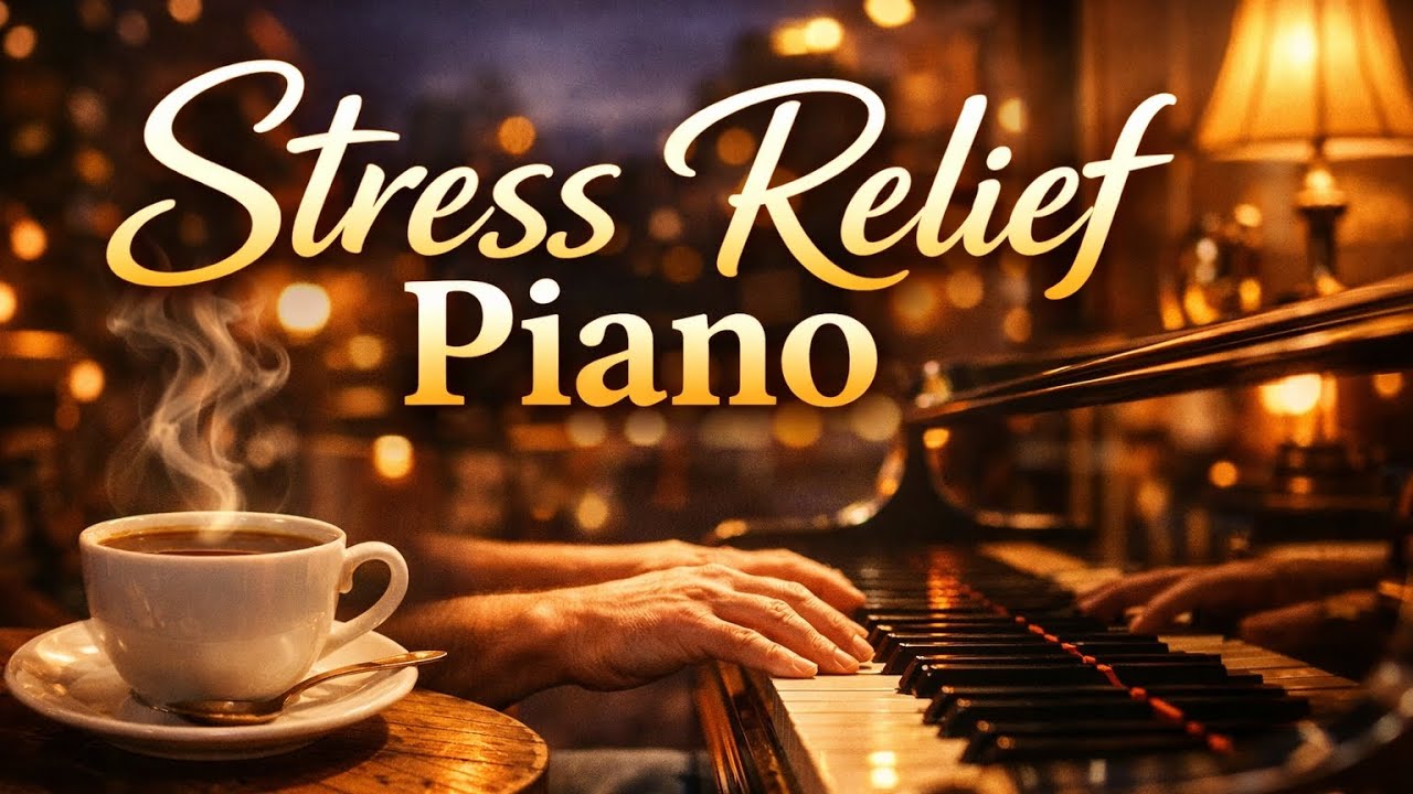 Smooth Jazz Piano ☕ Relaxing Music for Stress Relief, Study, Work & Sleep