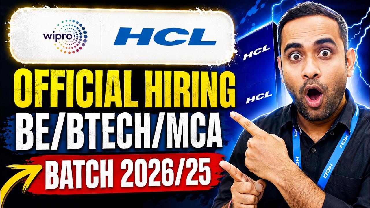 Официальный наем HCL Tech | Наем стажеров Wipro | Выпуск 2026, 2025