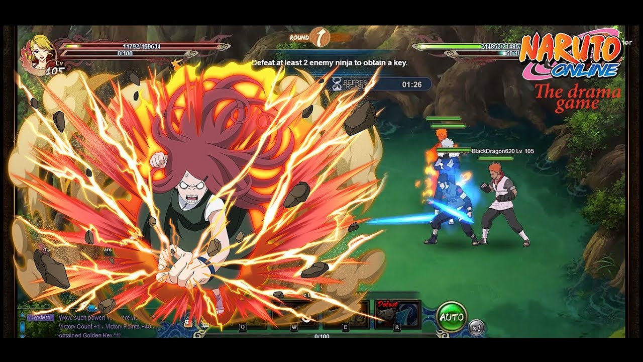 Naruto Online Training grounds: My kushina team
