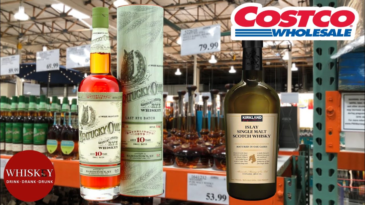 Costco Whiskey Wanders San Diego:  Kentucky Owl Batch #4 and  Kirkland Islay Single Malt Scotch