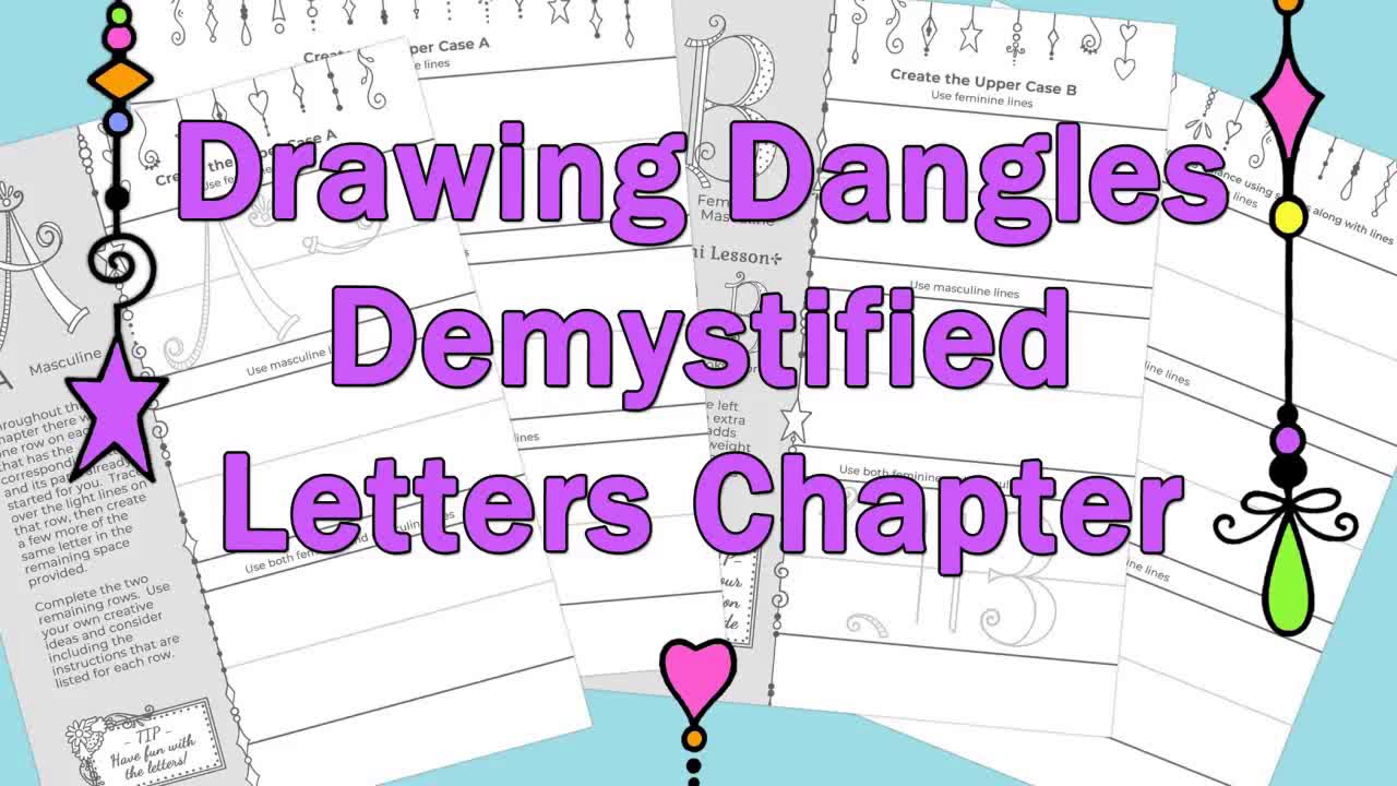 Drawing Dangles Demystified Letters Chapter Intro by Alexandrienne