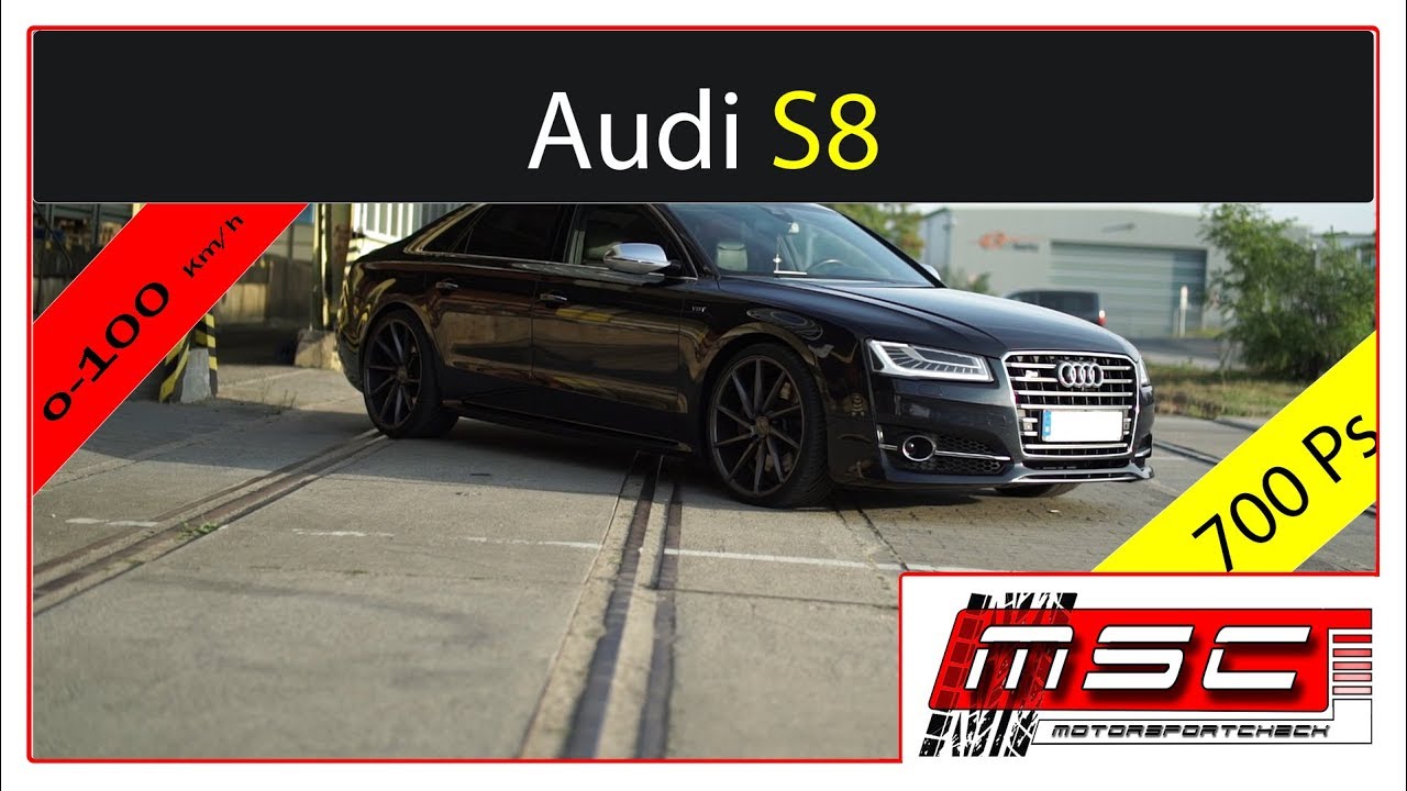 Audi S8 D4 700 PS 0-100 100-200 200-300 | Motorsportcheck.de
