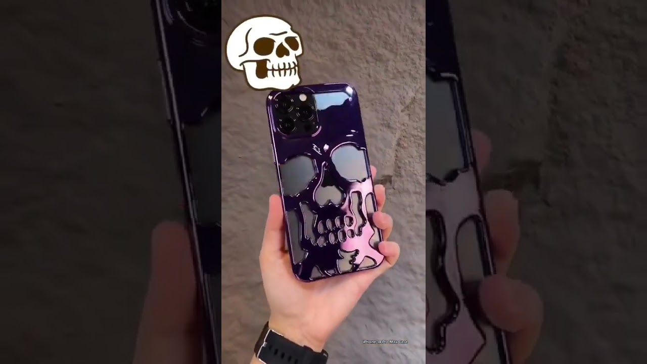 Trendy Skull Case For Iphone 14 pro Max / 14 Pro / 14 Max #youtube #iphone #subscribe
