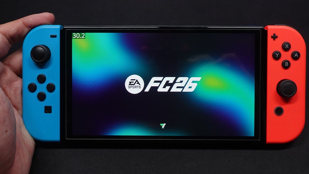 Тестовая игра EA Sports FC 26 на Nintendo Switch Oled