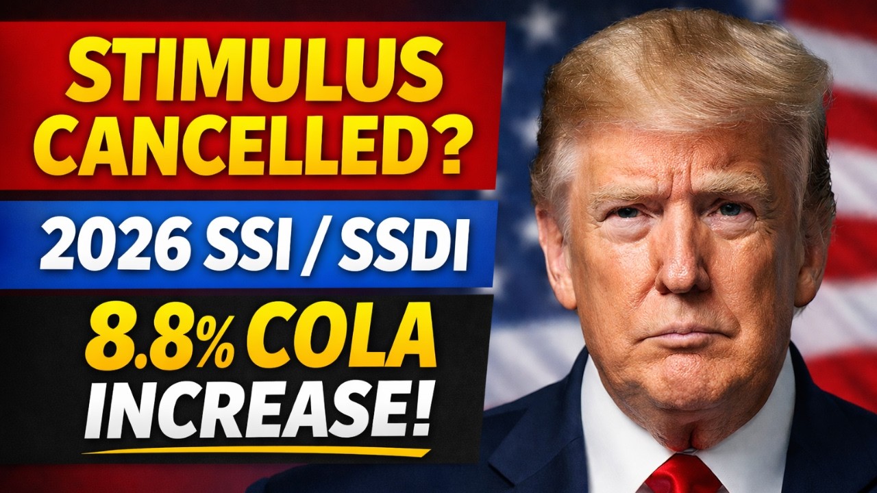Stimulus Cancelled 2026 SSISSDI 8.8% COLA Boost & State Relief Guide
