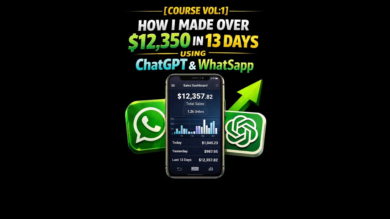 HOW I MADE OVER $12,350 IN 13 DAYS USING WHATSAPP & ChatGPT