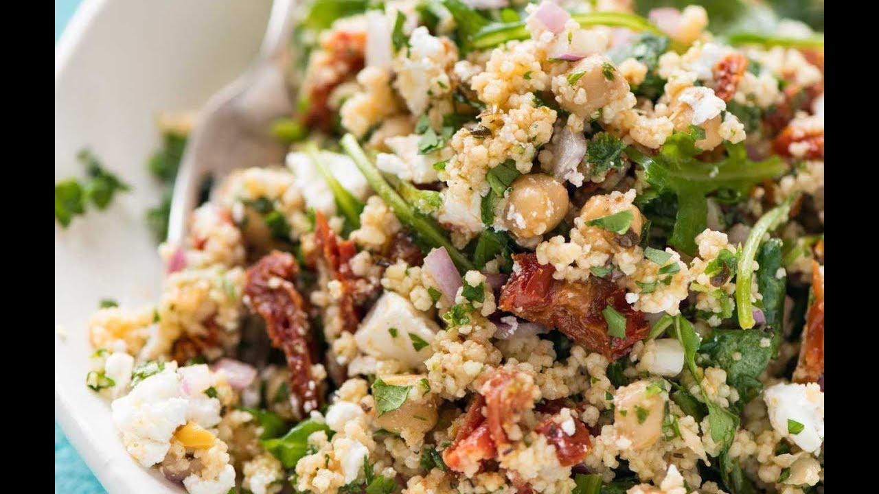 Couscous Salad with Sun Dried Tomatoes and Feta