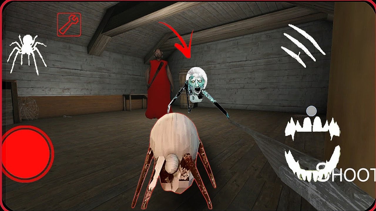 GRANNY VS SPIDER MOM 😱 NO ESCAPE! | Playing As Spider Mom in Red Granny Horror Game