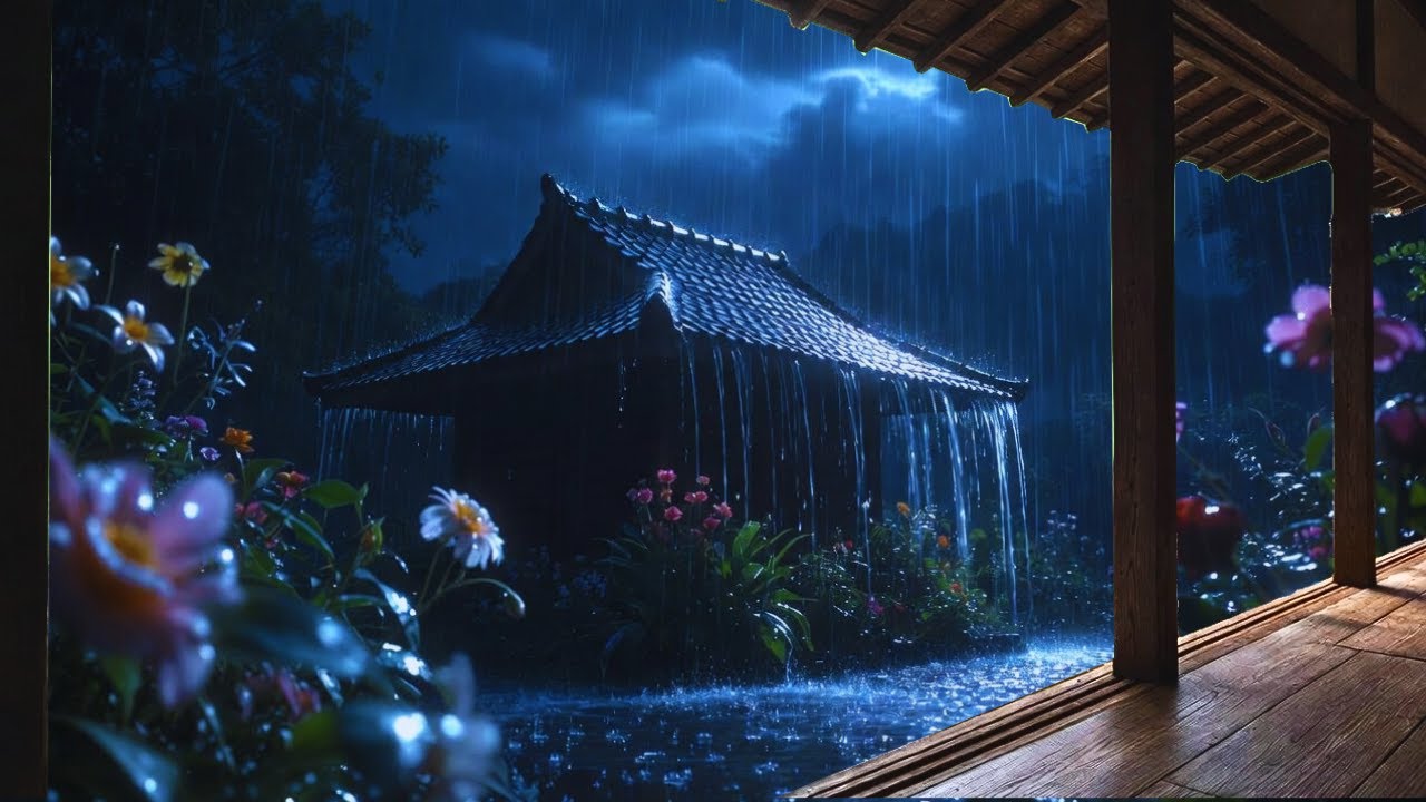 🔴 LIVE Night Rain for Insomniacs 🌧️ Deep Sleep Ambience