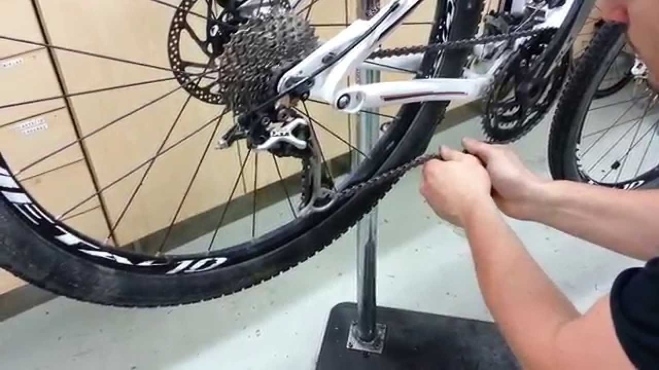 Montar una cadena con enlace rapido