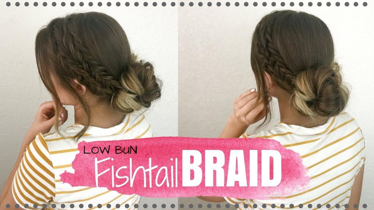 Low Bun Fishtail Braid || Hazel Darling
