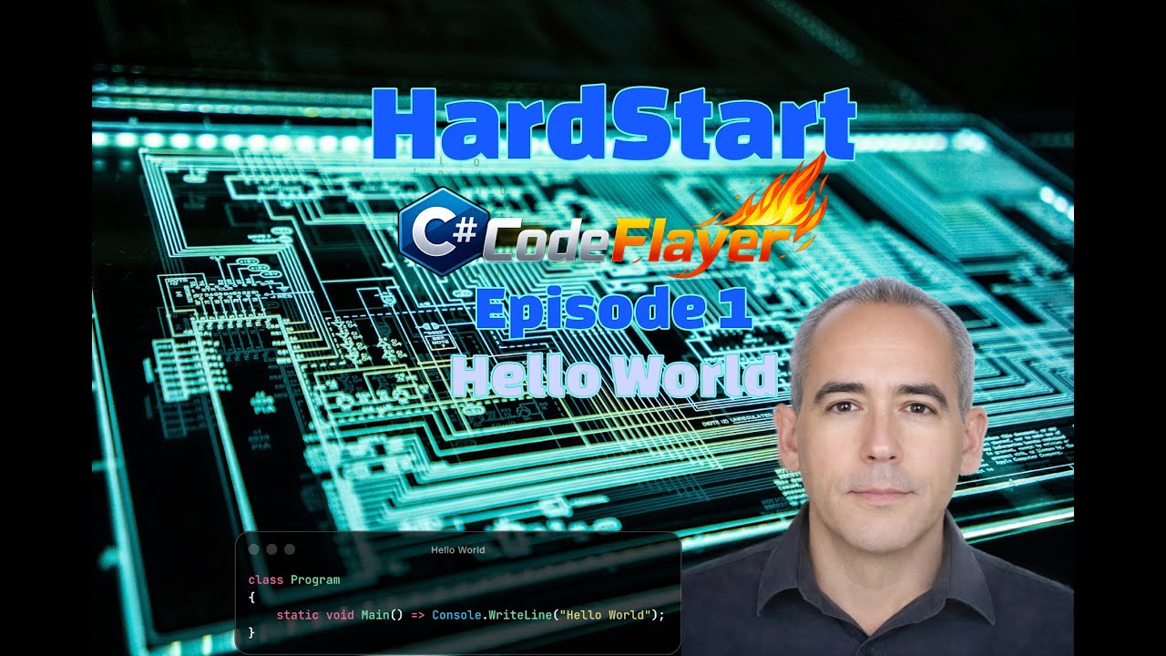 HardStart C# -- Programmieren 2026 #01: Einstieg für Anfänger mit BASISWISSEN! (Deutsch)