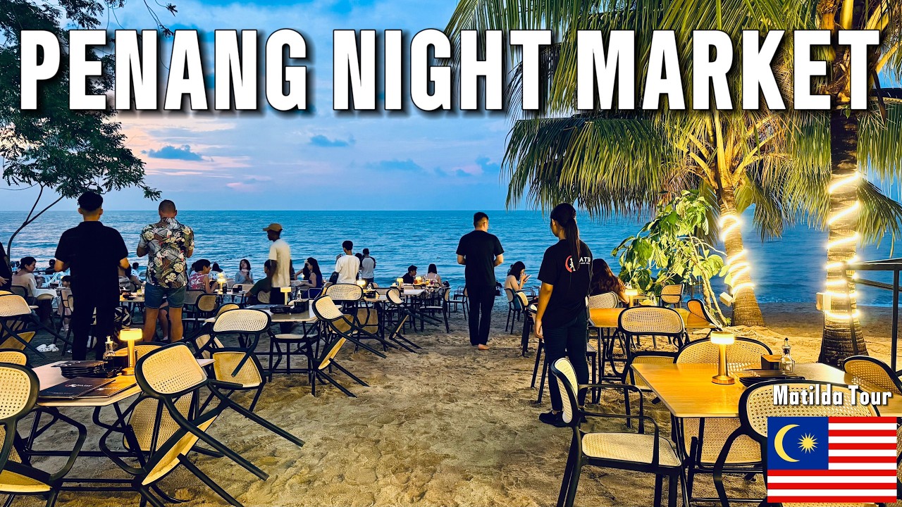 Penang’s Famous Night Market! Bargains, Street Food & Local Life | Malaysia 4K 2025