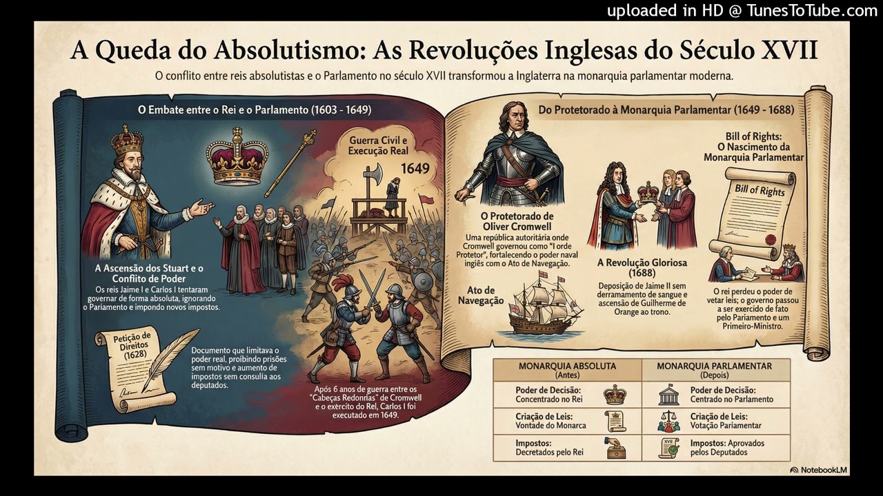 Aula 1 -  8º Ano - Bim. 1 - Podcast - Revoluções Inglesas no Século XVII