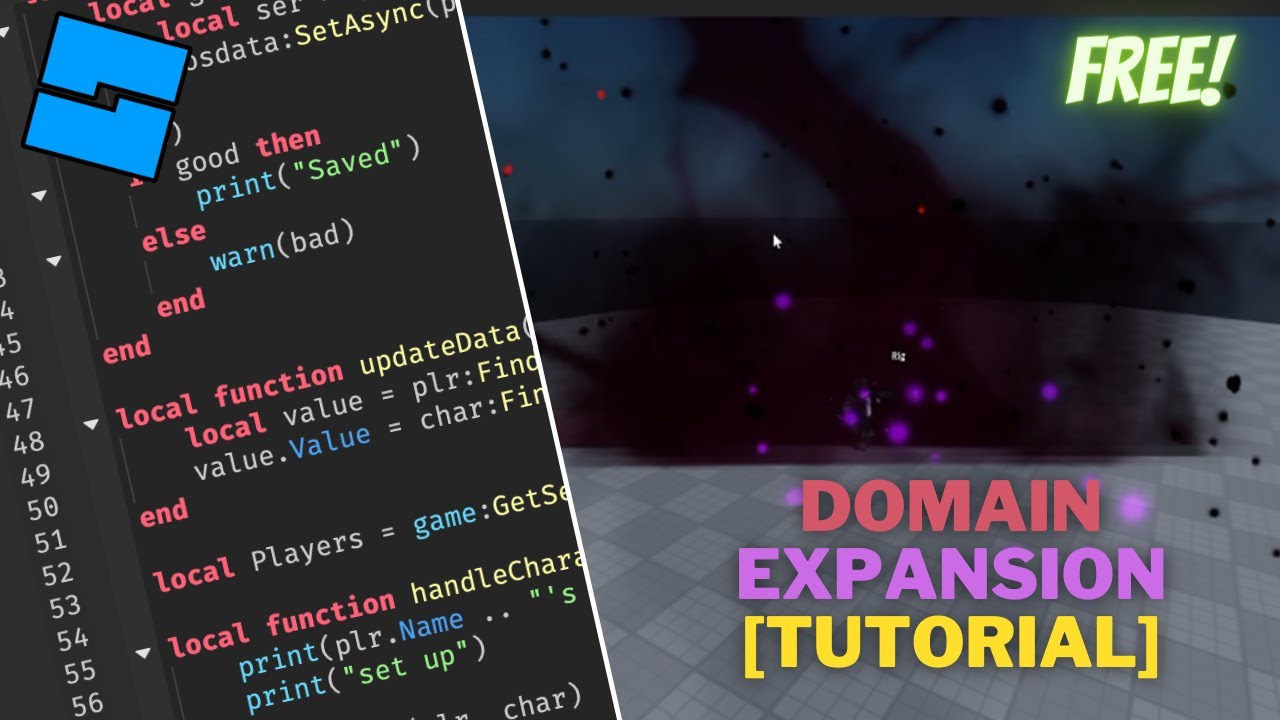 DOMAIN EXPANSION SKILL TUTORIAL (Jujutsu Kaisen) | Roblox Studio