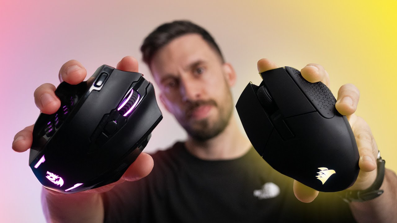Corsair Scimitar Elite Wireless против Redragon M913: какая мышь лучшая для MMO?