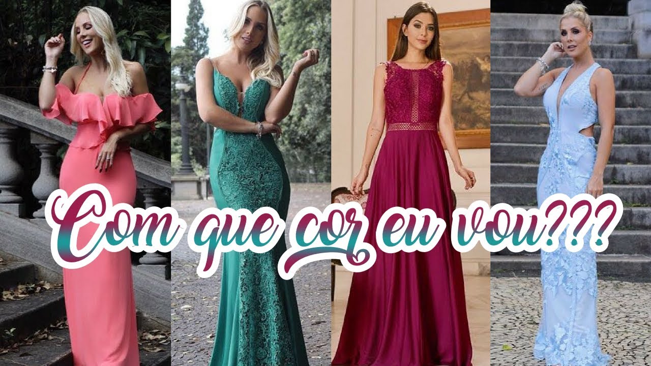 Tendências de cores para vestidos de Festa 2018