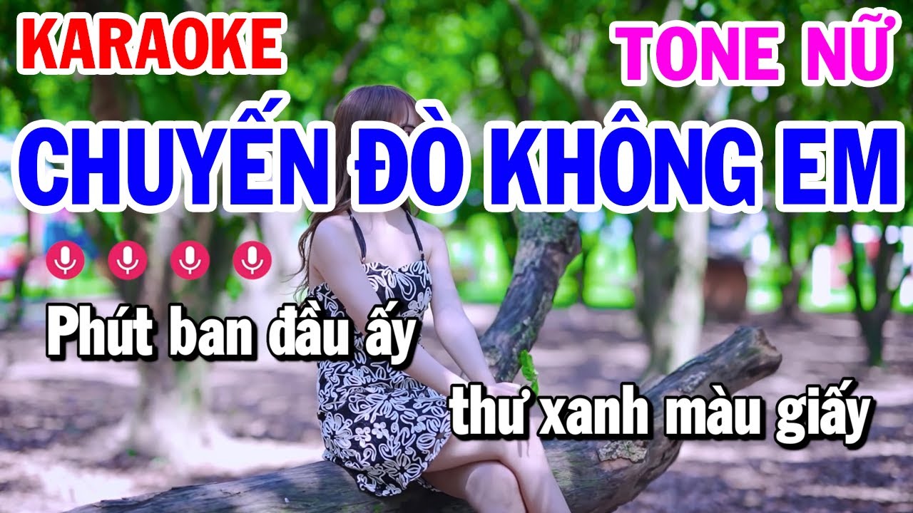 Karaoke Chuyến Đò Không Em Tone Nữ Nhạc Sống | Karaoke Minh Kha
