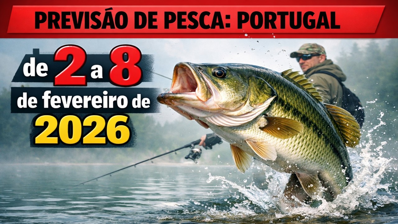 PREVISÃO DE PESCA em Portugal de 2 a 8 de fevereiro de 2026: Larga tudo e vai pescar!