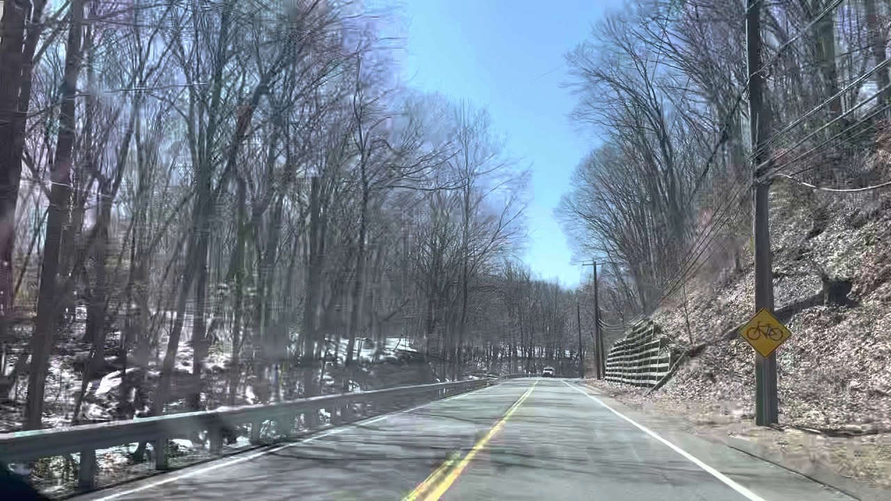 Driving in Weston, Connecticut