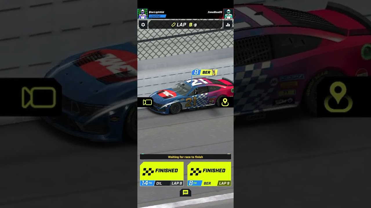 Racing in the Qualifying Round of the Stripes and Star Event on NASCAR Manager