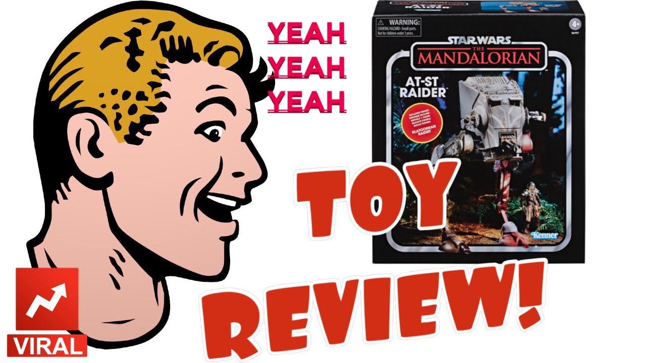 Обзор игрушки STAR WARS THE MANDALORIAN AT-ST RAIDER!