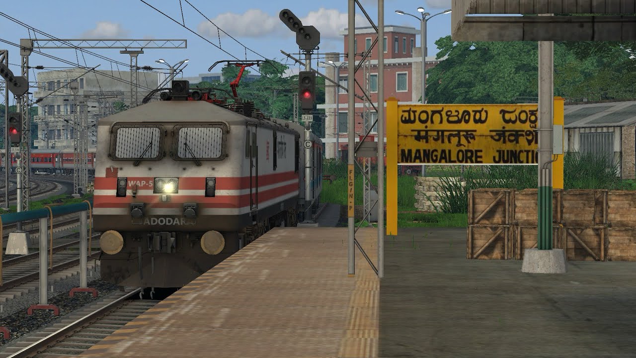 Mangalore Junction Kerala V2 Route/ Indian Railway Train Simulator Classic !