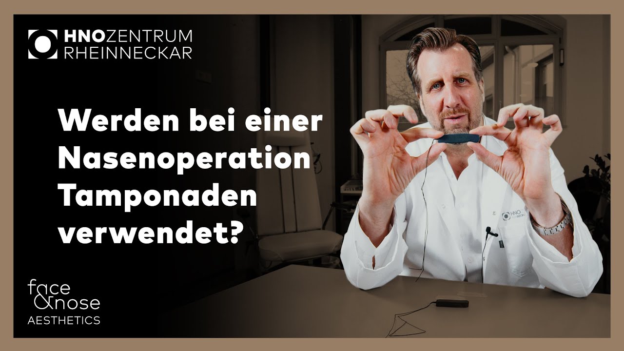 Nasenkorrektur | Frag Prof. Riedel | Werden bei einer Nasenoperation Tamponaden verwendet?