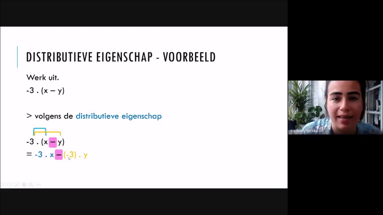 Korte uitleg   de distributieve eigenschap toepassen