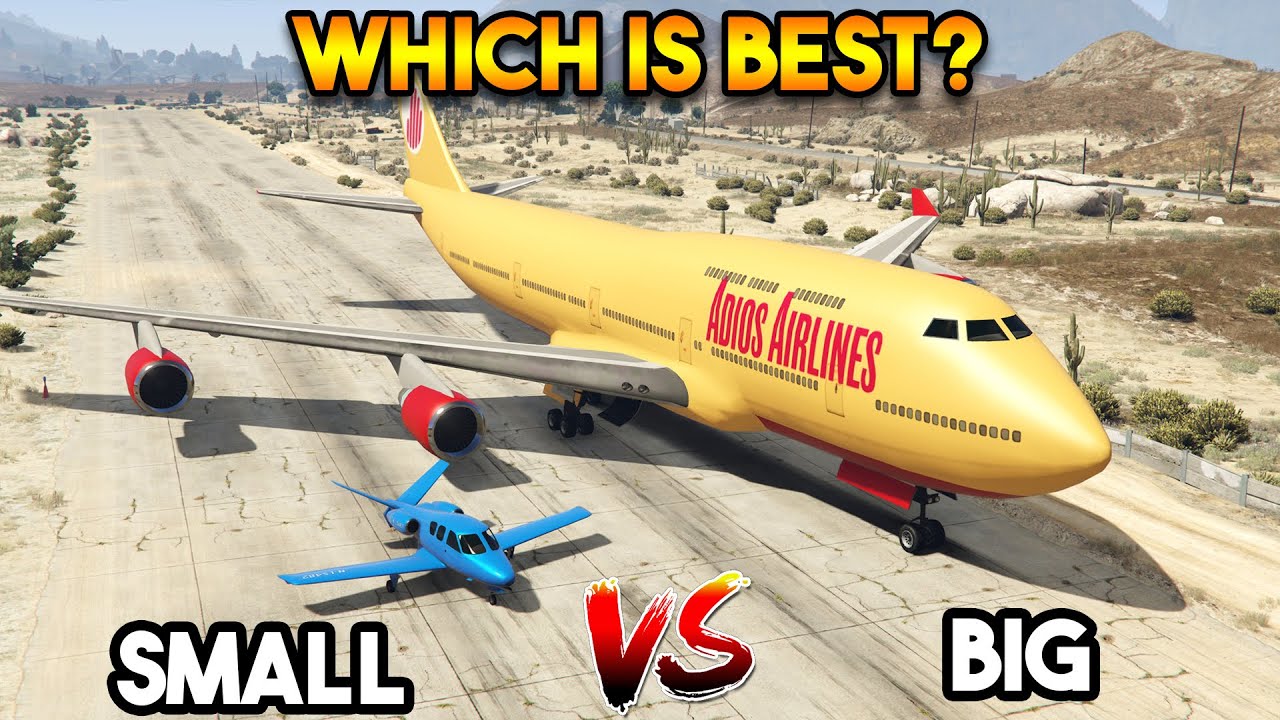 GTA 5 : SMALL PLANE VS BIG PLANE (WHICH IS BEST CIVILIAN PLANE?)