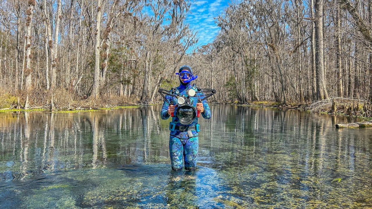Snorkeling With Spawning Gar in a Spring-fed River