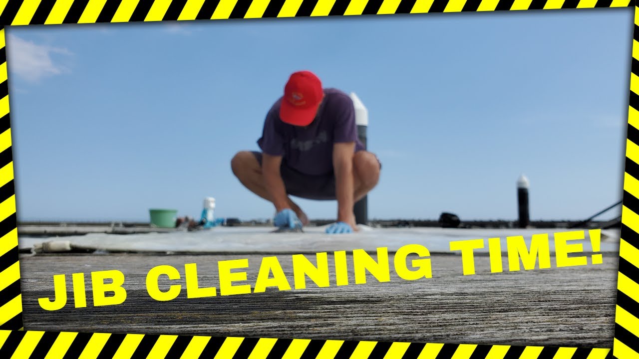 Ep. 20 Taking down the jib sail for some cleaning!