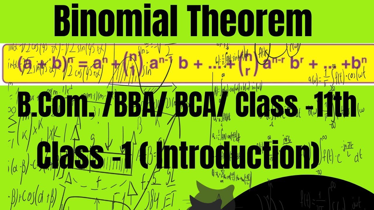 Binomial Theorem #binomialtheorem #2ndsem #b.com #KUK #trending #viral #viralvdo #trend #trendingvdo