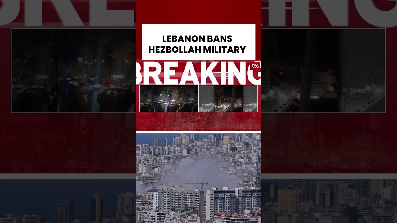 Lebanon PM Announces Ban on Hezbollah Military Activities #israeliranwar #israeliranconflict #us