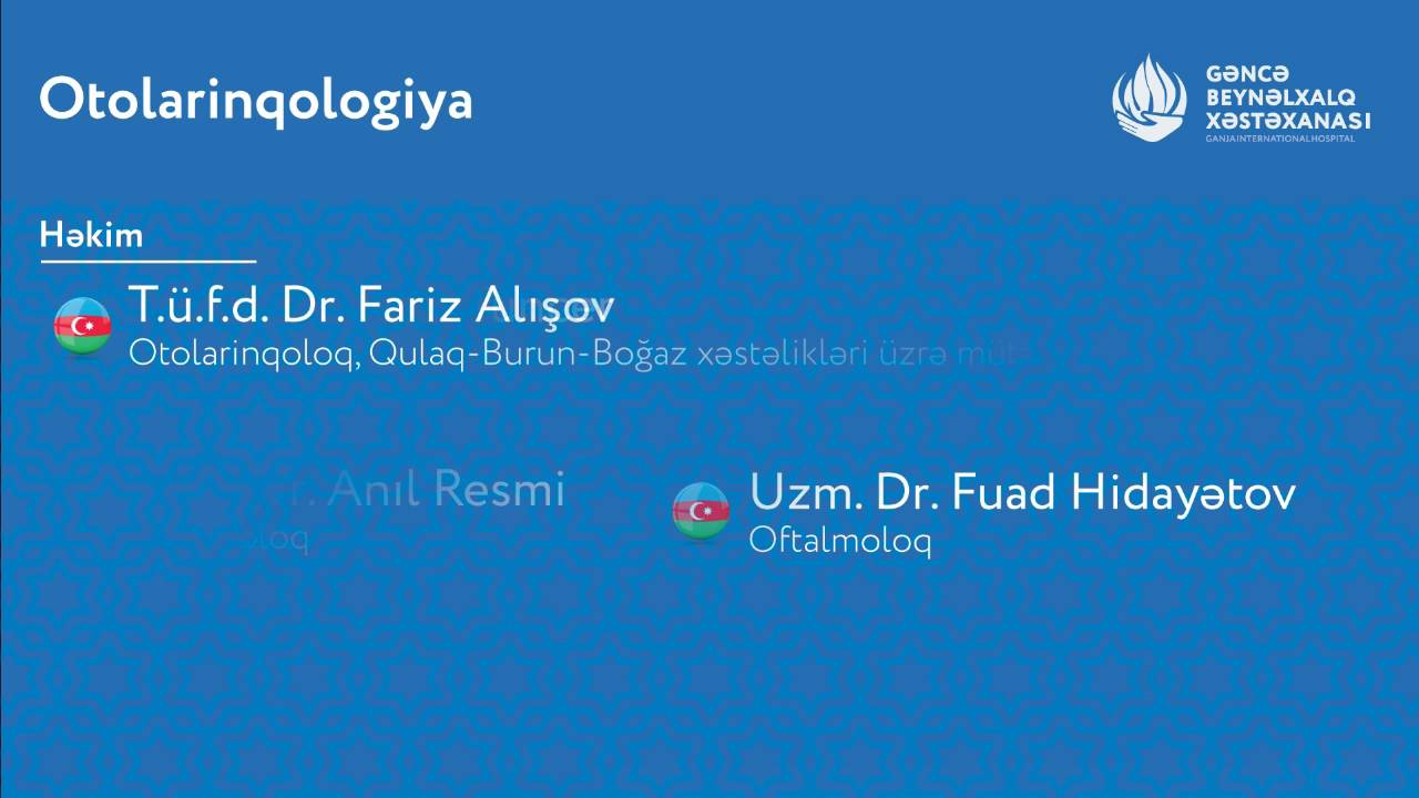 Gəncə Beynəlxalq Xəstəxanasının həkim heyəti