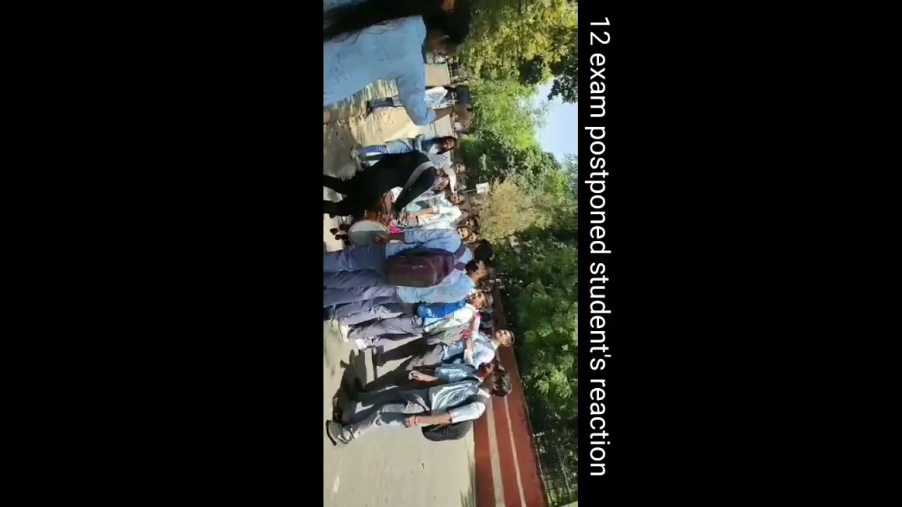 12 exam postponed student's reaction
