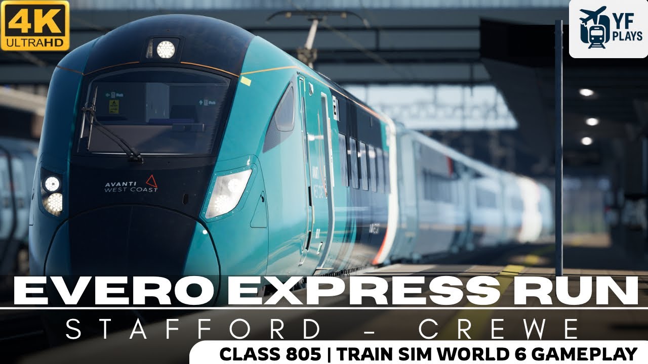 Train Sim World 6 | West Coast Main Line: Stafford - Crewe | Evero Express Run | Class 805