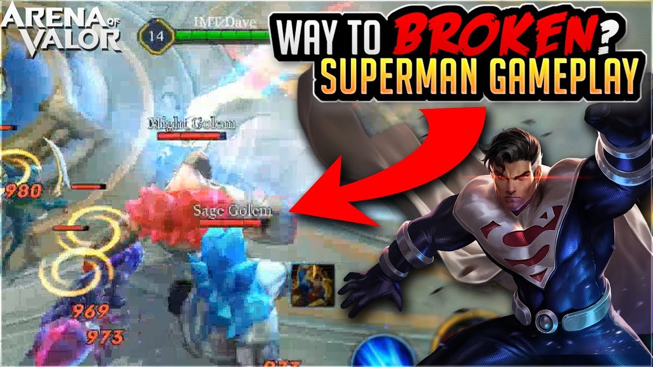 MUST DO THIS TO RANK UP WITH SUPERMAN! Arena of Valor Superman Gameplay